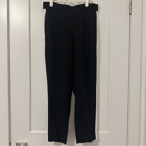 Babaton Aritzia Black White Tuxedo Cropped Trouser Pants Size 4 Women’s - Picture 2 of 12